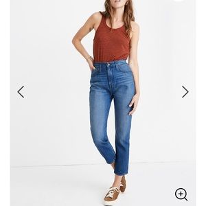 Madewell the mom jean stratfield wash